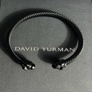 David Yurman Renaissance Black Aluminum Cable Bracelet